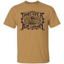 Load image into Gallery viewer, Brown James River Hemp Company T-shirt with Hemp Smoker
